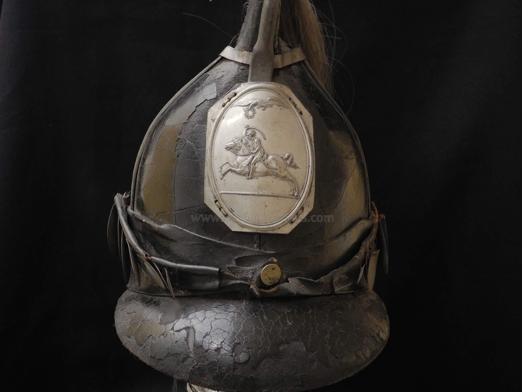 WAR OF 1812 DRAGOON HELMET ANTIQUE MILITARY HEADGEAR DEALER
