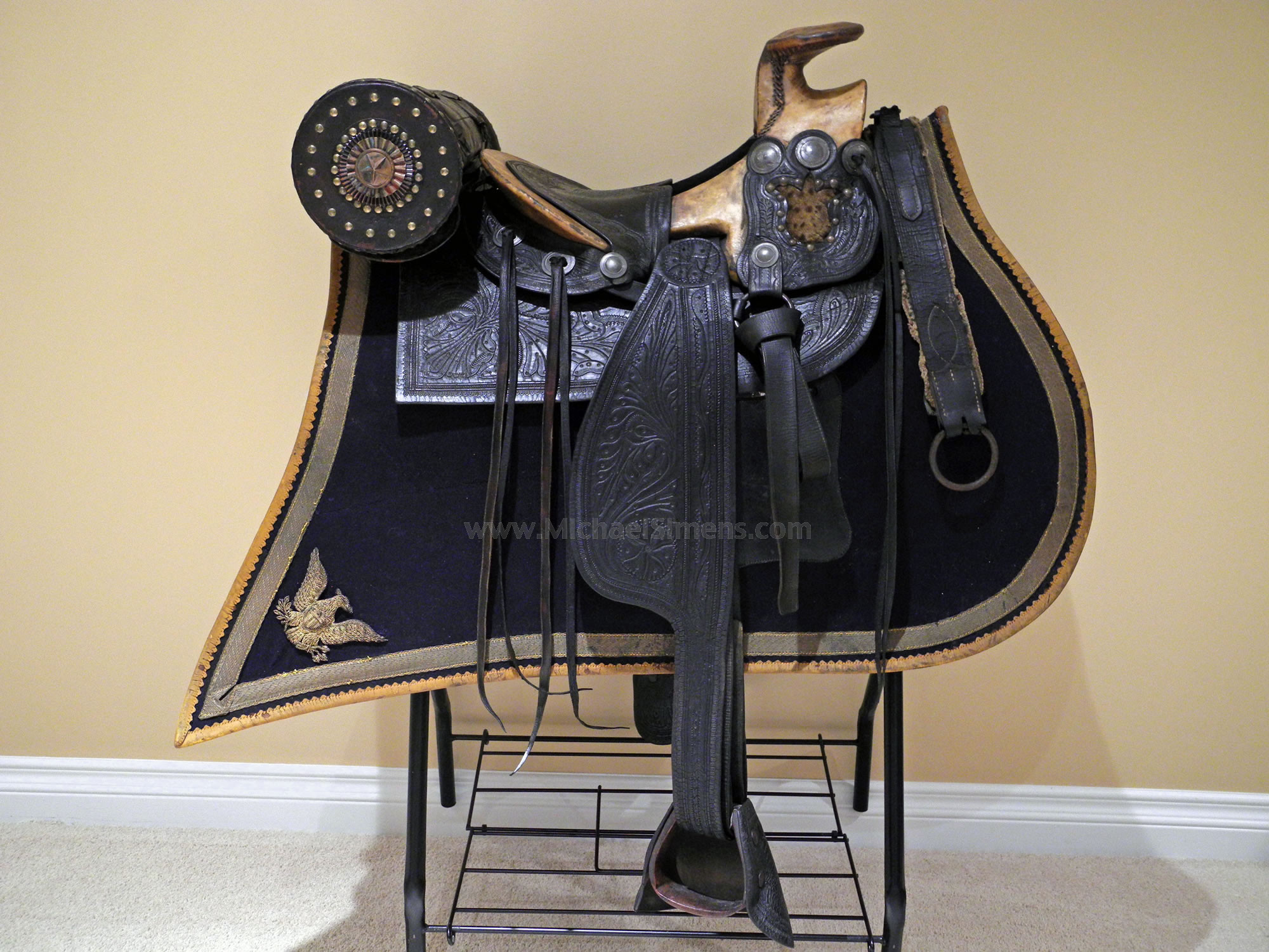 CIVIL WAR OFFICER'S SADDLE, Confederate