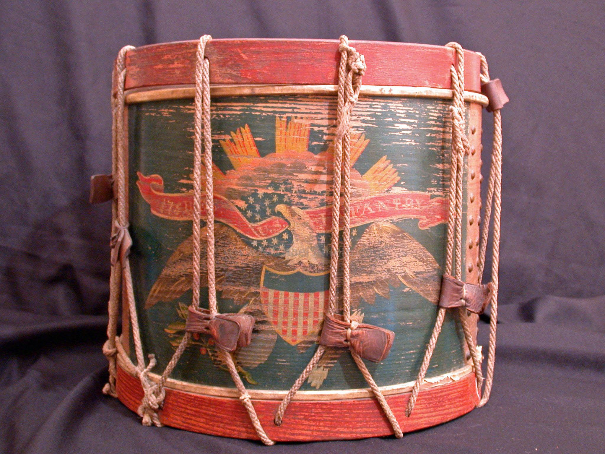 ANTIQUE CIVIL WAR DRUM FROM THE 175TH PENNSYLVANIA.