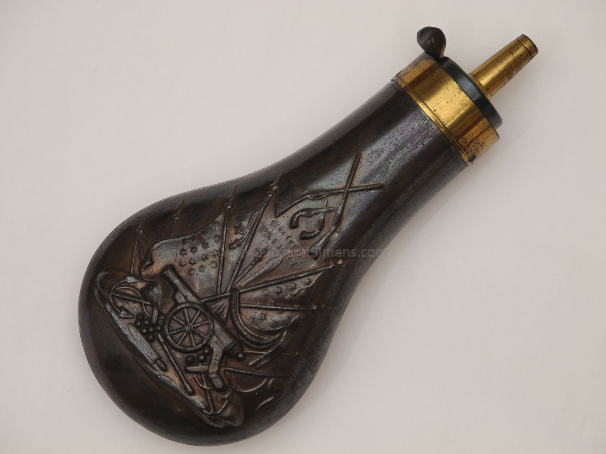 NEAR MINT COLT ARMY / NAVY FLASK