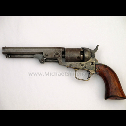 Colt 1849 pocket revolver with 5 inch barrel