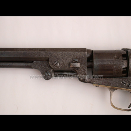 ENGRAVED COLT NAVY REVOLVER, GENERAL WILLIAM L. CABELL