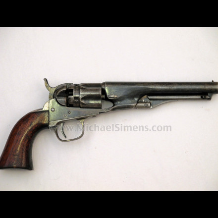 COLT 1862 POLICE REVOLVER WITH RARE IRON STRAPS