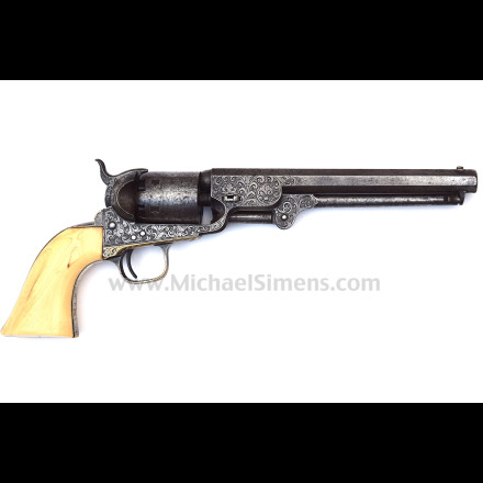 COLT ENGRAVED 1851 NAVY REVOLVER