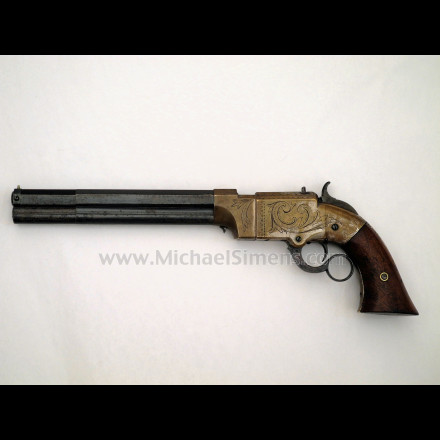 FACTORY ENGRAVED VOLCANIC PISTOL - HISTORICAL ANTIQUES