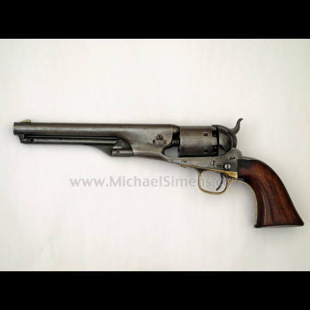 COLT 1861 NAVY 4-SCREW REVOLVER, RARE, INSCRIBED