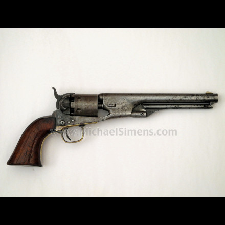 COLT 1861 NAVY 4-SCREW REVOLVER, RARE, INSCRIBED