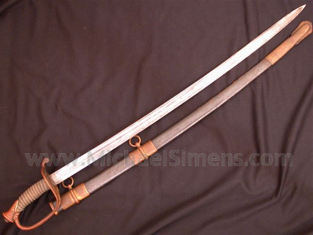 CIVIL WAR SWORD, INSCRIBED GETTYSBURG HISTORY