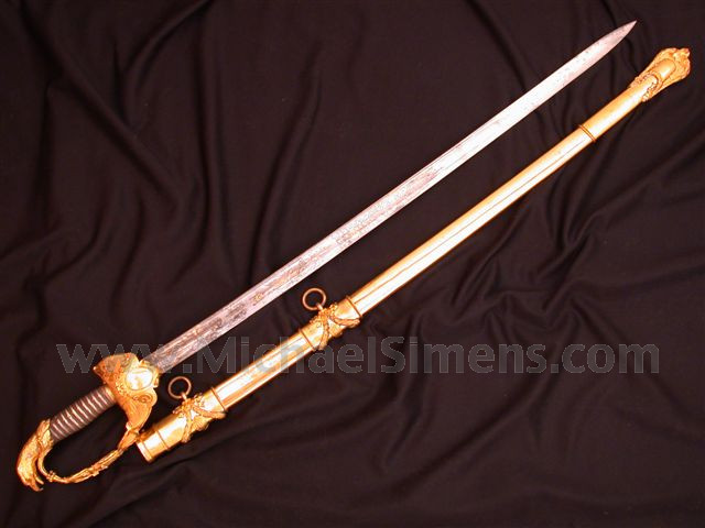 TIFFANY CIVIL WAR SWORD, PRESENTATION GRADE