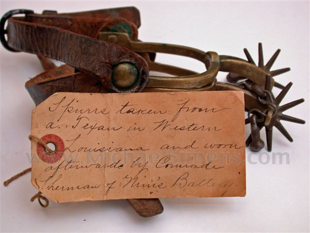 CIVIL WAR SPURS, CONFEDERATE