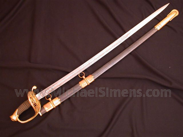 CIVIL WAR SWORD, AMES STAFF & FIELD