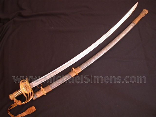 CAVALRY OFFICERS SABER, MEDAL OF HONOR