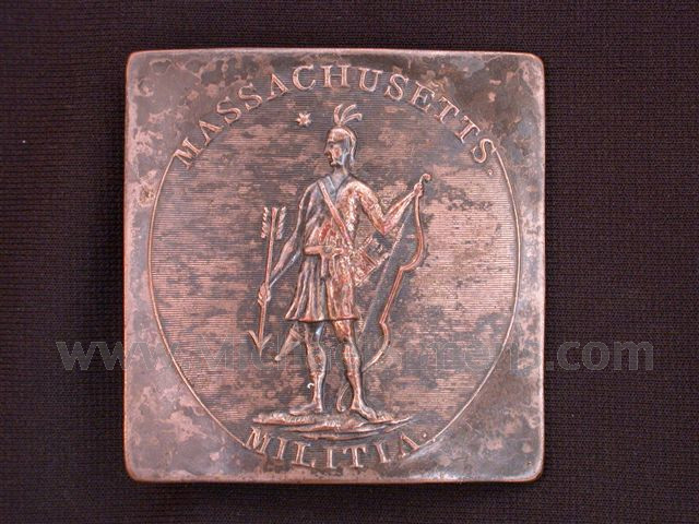 STATE OF MASSACHUSETTS MILITIA BUCKLE.