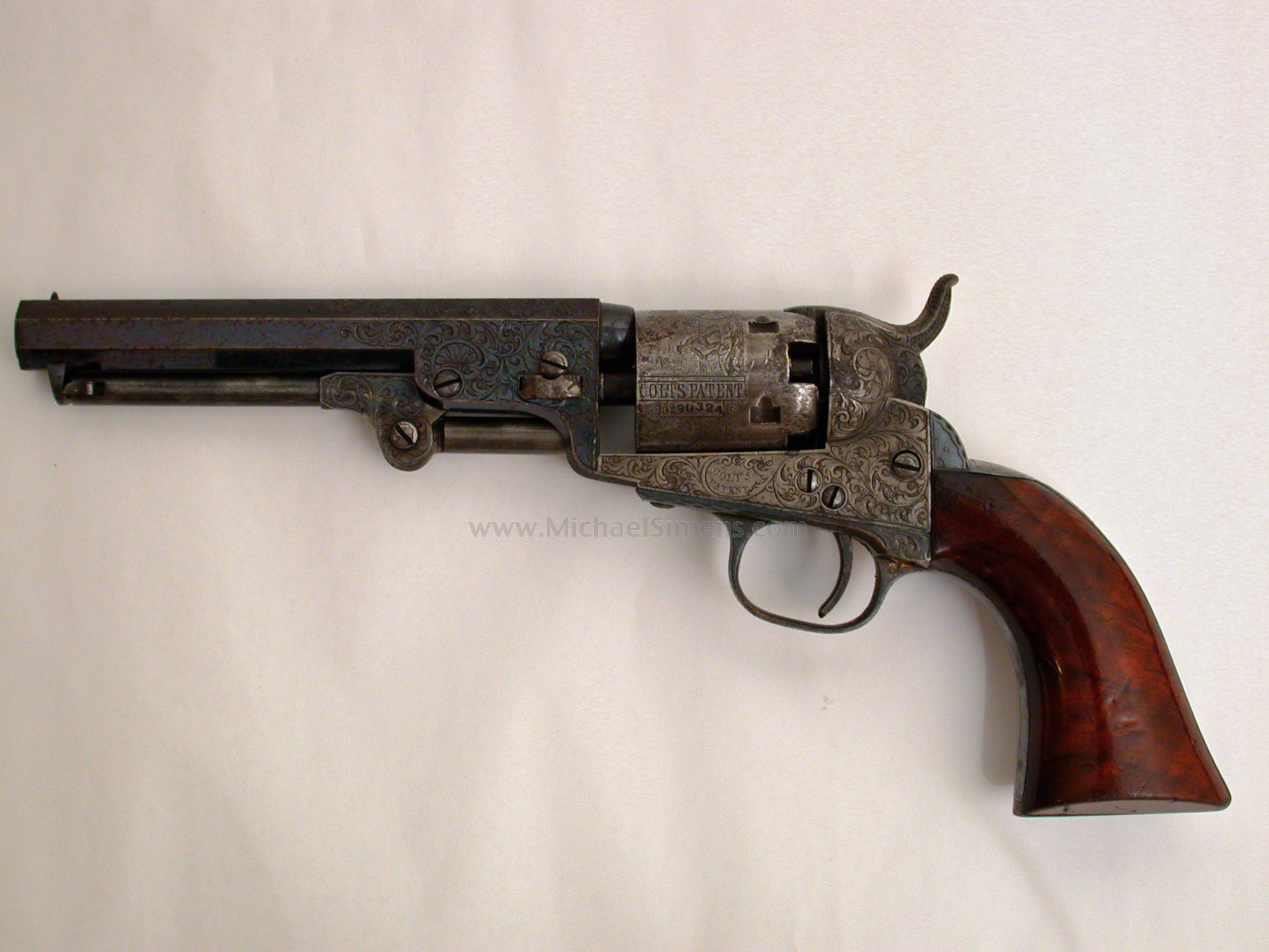 COLT 1849 POCKET REVOLVER, FACTORY ENGRAVED
