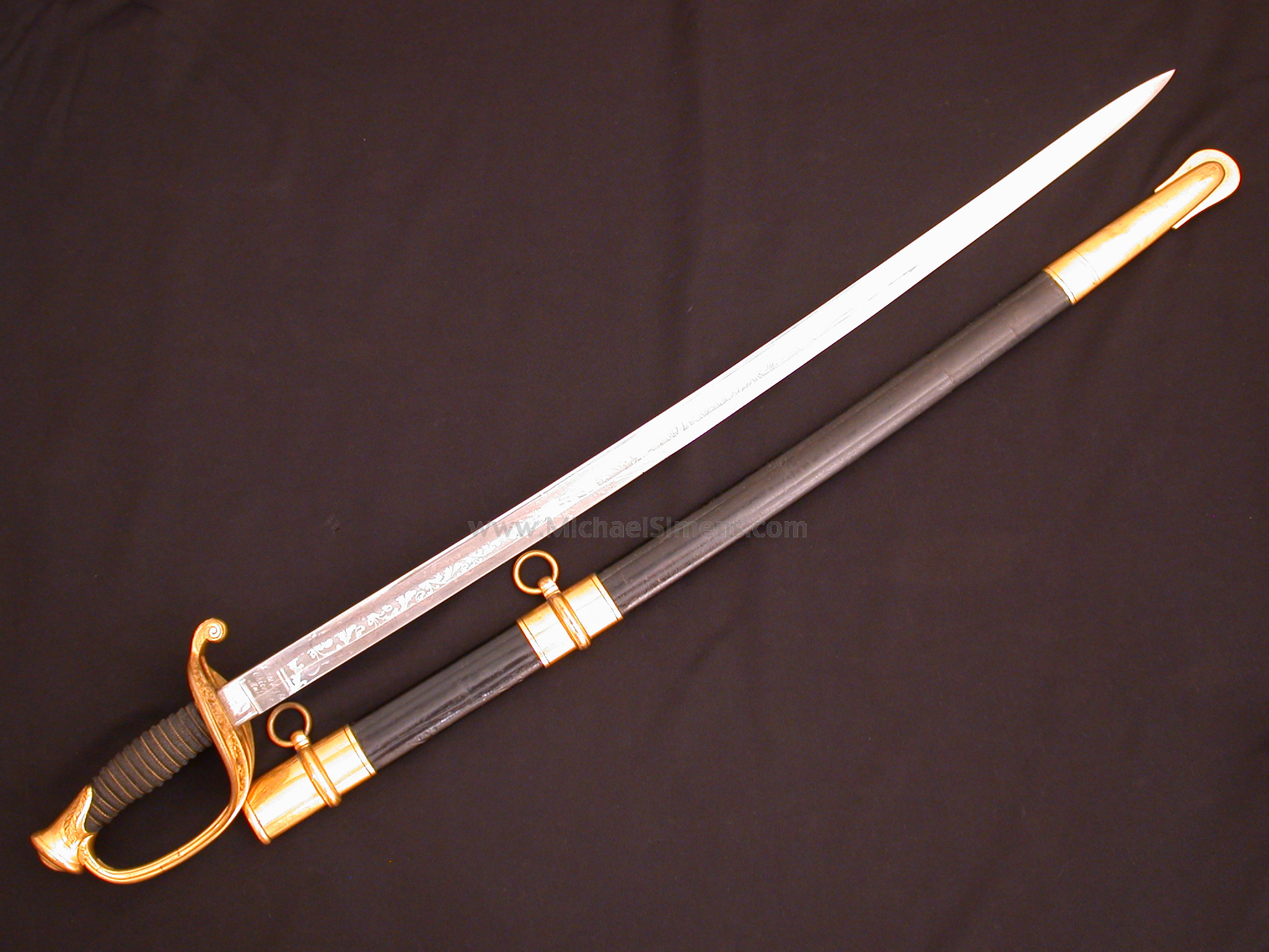 AMES CIVIL WAR SWORD, FOOT OFFICER'S