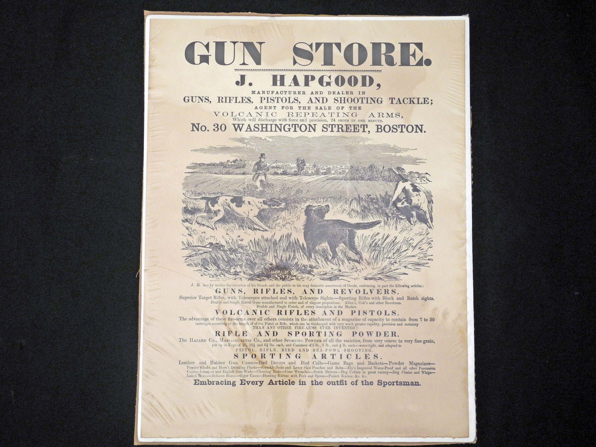 ORIGINAL VOLCANIC FIREARMS BROADSIDE