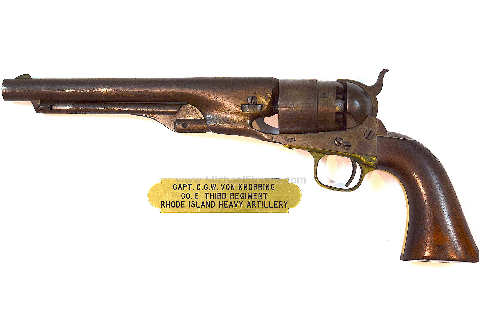 Colt 1860 Army Revolver, Civil War Presentation Inscribed
