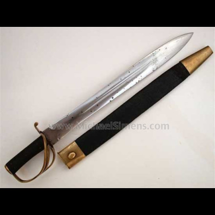 CONFEDERATE CIVIL WAR NAVAL CUTLASS BY COURTNEY & TENNENT.