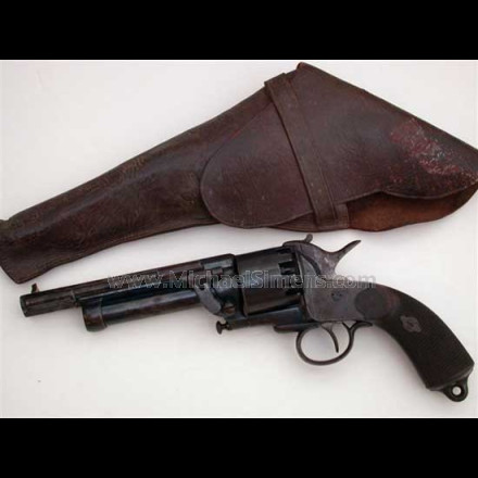 CIVIL WAR CONFEDERATE LeMAT REVOLVER - HOLSTER