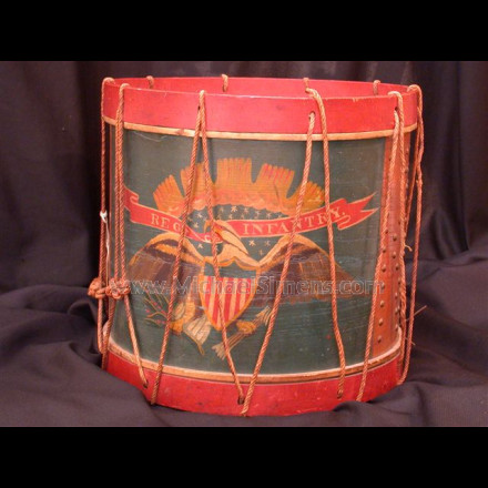 CONFEDERATE CIVIL WAR DRUM.