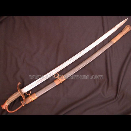 CIVIL WAR SWORD, INSCRIBED GETTYSBURG HISTORY
