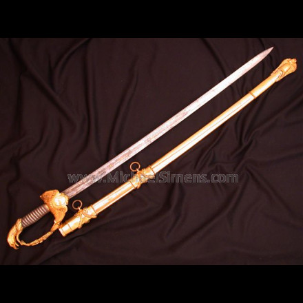 TIFFANY CIVIL WAR SWORD, PRESENTATION GRADE