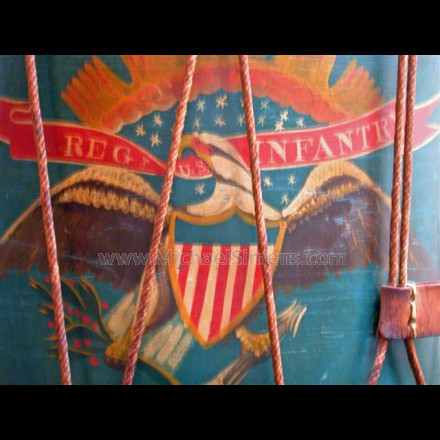 ANTIQUE CIVIL WAR EAGLE DRUM