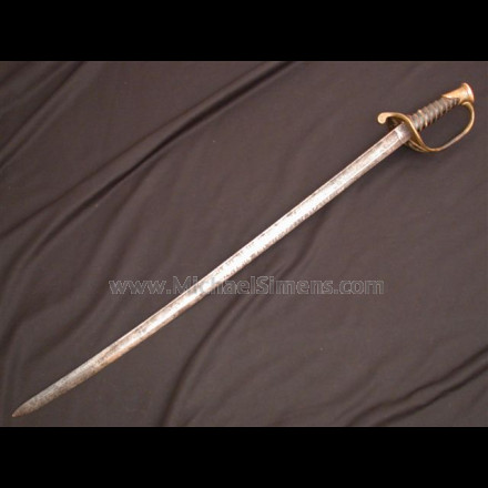 CONFEDERATE SWORD BY W. J. McELROY, IDENTIFIED 