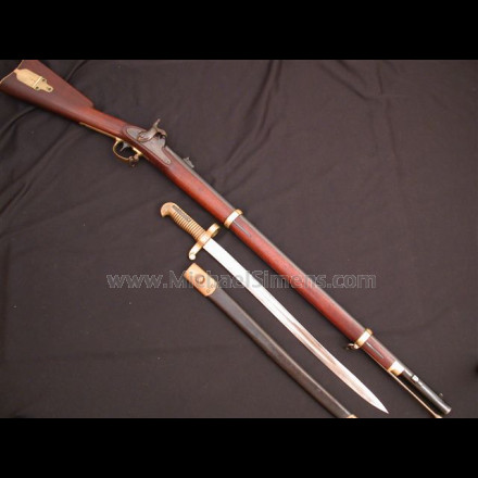 CIVIL WAR REMINGTON ZOUAVE RIFLE, BAYONET