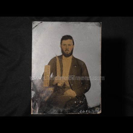 CONFEDERATE IMAGE WITH "JEFF DAVIS AND THE SOUTH"