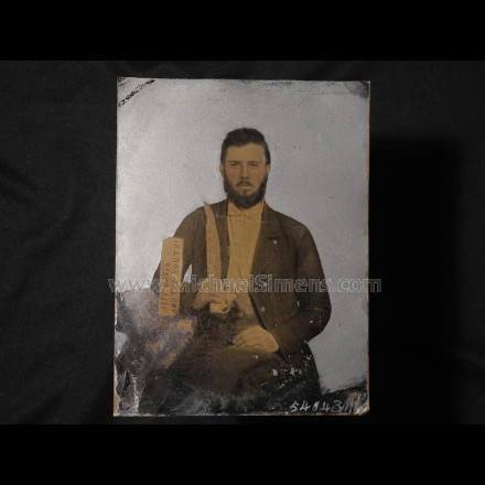 CONFEDERATE IMAGE WITH "JEFF DAVIS AND THE SOUTH"