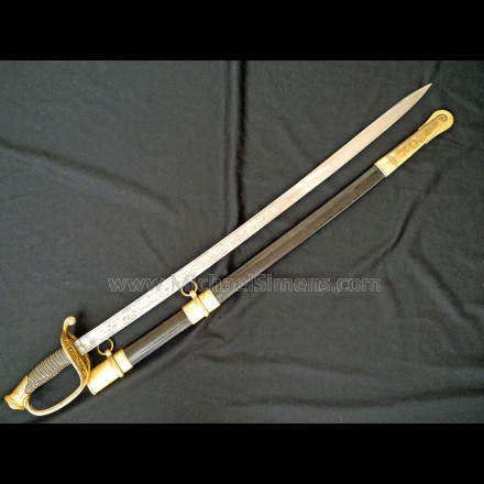 AMES CIVIL WAR SWORD, INSPECTED AND DATED