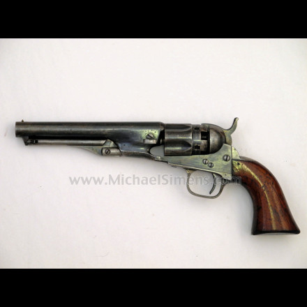 COLT 1862 POLICE REVOLVER WITH RARE IRON STRAPS