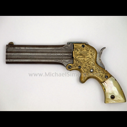 MARSTON 3-BARREL DERINGER - ANTIQUE GUN