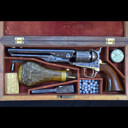 BEAUTIFUL, CASED COLT MODEL 1861 NAVY REVOLVER