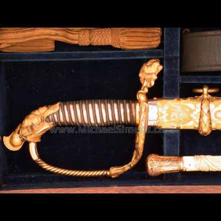 CASED TIFFANY CIVIL WAR PRESENTATION SWORD