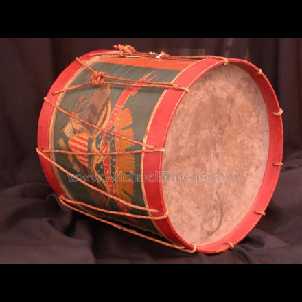 CONFEDERATE CIVIL WAR DRUM.