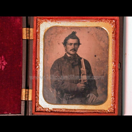 CIVIL WAR PHOTOGRAPH, CONFEDERATE AMBROTYPE