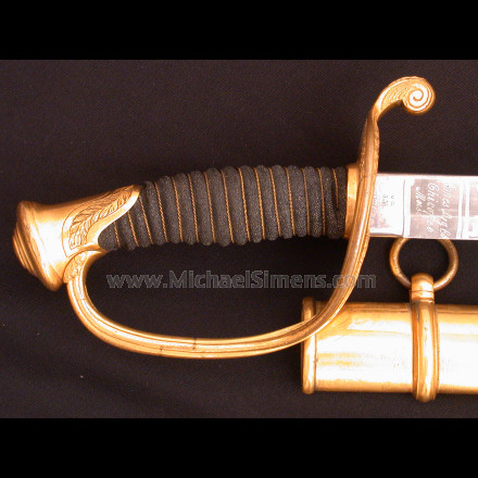AMES CIVIL WAR SWORD, FOOT OFFICER'S