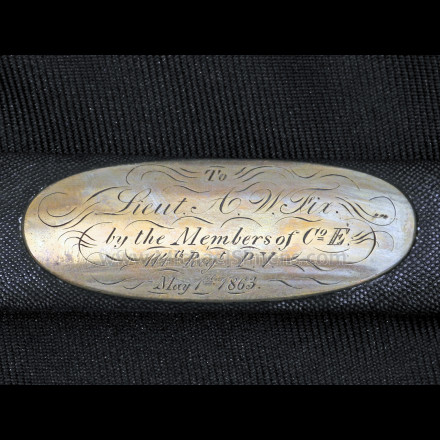 Civil War presentation sword of Lieut. A.W. Fix, 114th Pennsylvania volunteers
