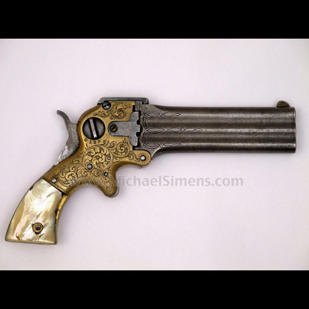 MARSTON 3-BARREL DERINGER - ANTIQUE GUN