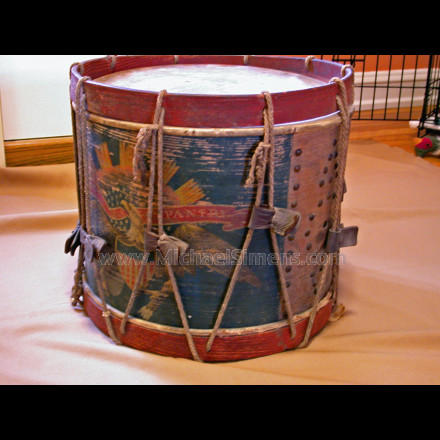 ANTIQUE CIVIL WAR DRUM FROM THE 175TH PENNSYLVANIA.
