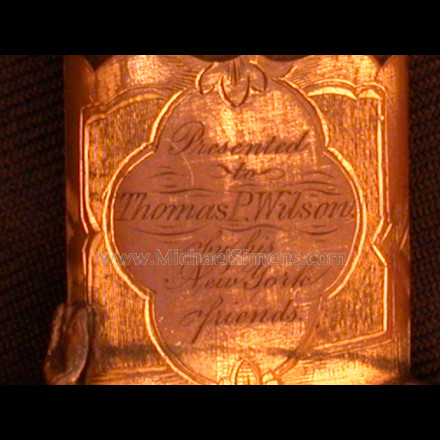 INSCRIBED TIFFANY CIVIL WAR SWORD, PRESENTATION